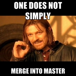 One Does Not Simply Merge Into Master - meme